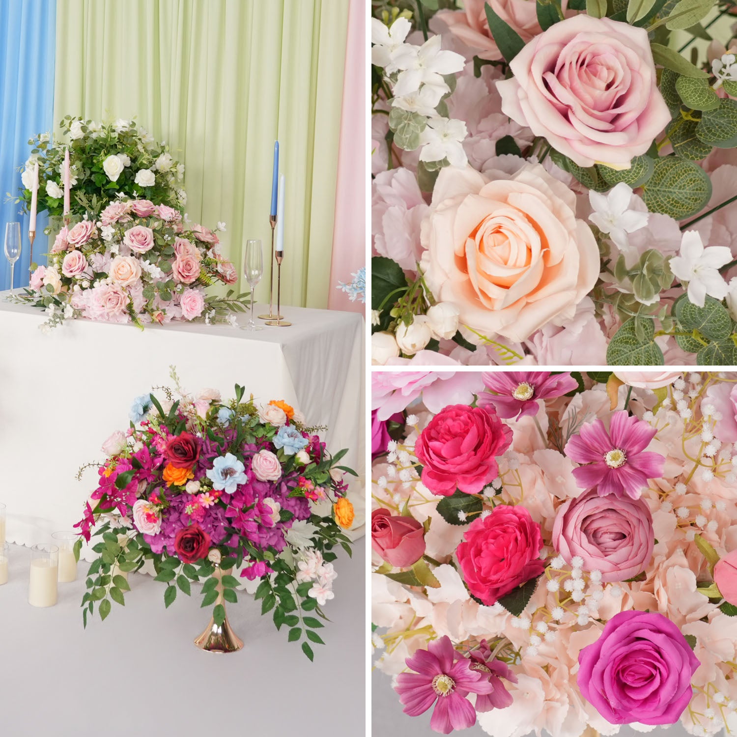 Uflower Table Centerpieces Floral Ball Wedding Decor Flower Arrangement
